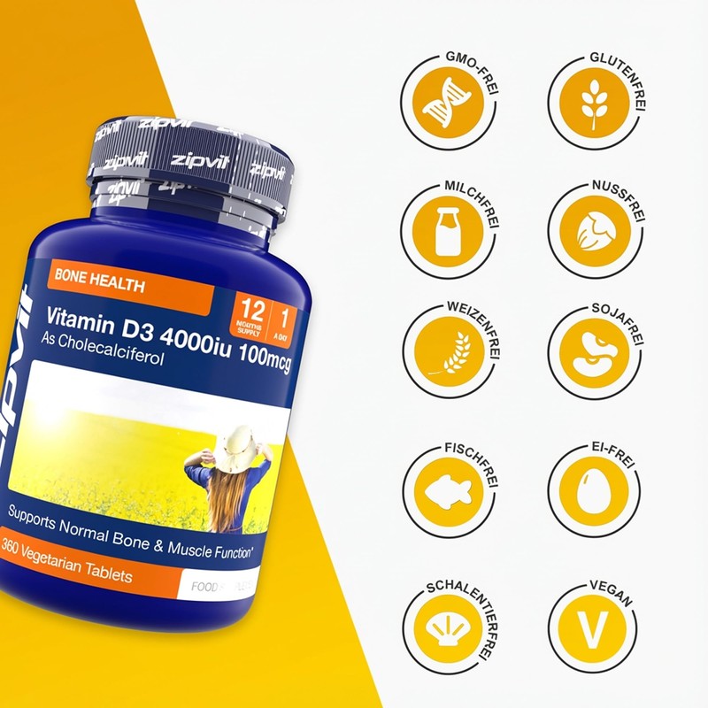 Vitamin D3 4000IU Tablets, High Dose Vitamin D, Immune System,