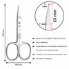 Tijeras Curvas Microdentadas de Acero Inoxidable para Uñas