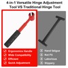 RUTU Door Hinge Adjustment Tool, 4-in-1 Hinge Gap Adjusting Wrench