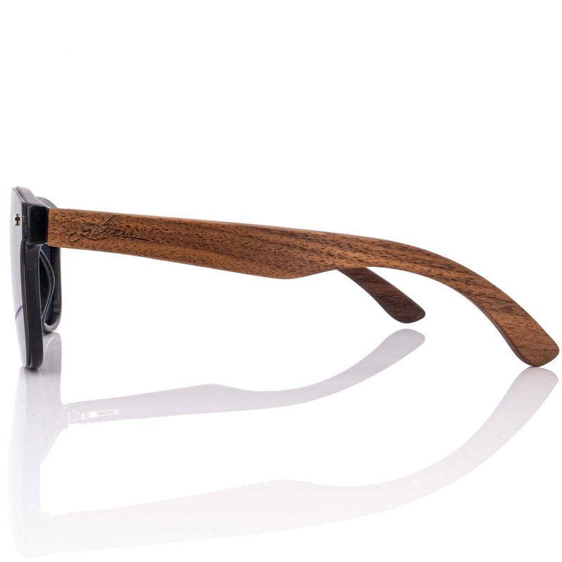 glozzi Sunglasses Men and Women Wood Polarised UV400 with Wooden