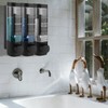 Wall Mounted Soap Dispenser, 3 Chambers, Shower Gel Dispenser, 300