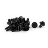 uxcell 20 Pcs Black Plastic Rivet Clips 6mm x 11mm