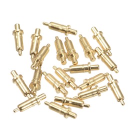 sourcing map Spring Test Probe Pin 20pcs 0.6mm Tip 6mm Height 1mm Full Stroke for Connection Electricity Conduction