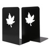 Simple Black Hollow-Out Maple Leaf Pattern Nonskid Art Decorative Metal