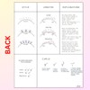LEES A.M. 1 PC Lash Mapping Chart Eyelash Extension Beginner