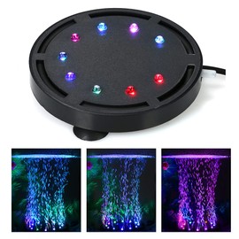 Aquarium Air Stone, Bubble Light, Aquarium Light, Multicolor LED Aquarium Light, Air Pump, Tropical Fish Light, Air Stone for Aquariums, Oxygen Supplement, Aquarium Decoration, Bubble Panel, Suction