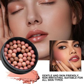 Rubor Perla – 10g Bola de rubor roll-on Colorete en crema de larga duración, maquillaje con acabado Natural para resaltar el rostro, uso diario y aplicación cosmética profesional