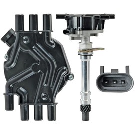 OEG Parts New Distributor with Cap & Rotor Compatible With Chevy GMC Isuzu Olds Trucks Vans 96-07 1996-2007 Vortec 4.3L V6 OEM 1103976, 1104078, 12598210, 93441559, 8011040570