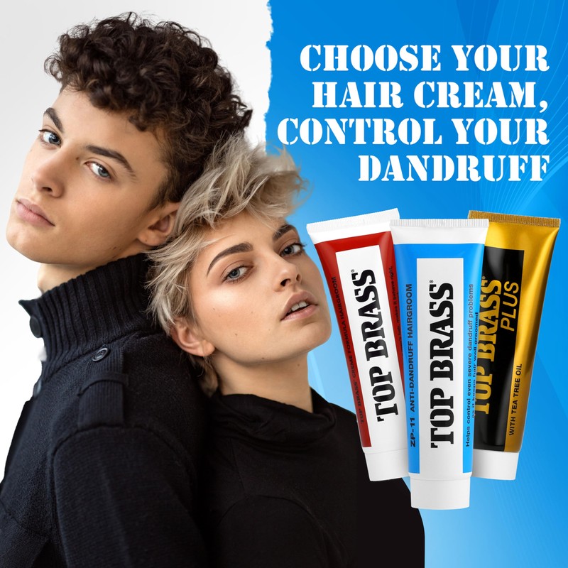 Top Brass Anti Dandruff Hair Cream for Men & Women