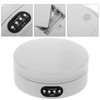 PrimeMatik - Electric Turntable 16 cm White with LED Lighting