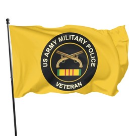 YISPA Military Police Veteran Flag Outdoor Banner Garden House Home Decor Flag Gift for Veteran UV Resistance 3x5 FT