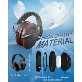 MOXTOYU Kids Ear Defenders 3-16 Years Noise Cancelling Headphones for Children, Safety Ear Muffs for Autism, Sensory & ADHD, Toddler to Teen Hearing Protection for School, Travel, Sleep (Boy & Girl)