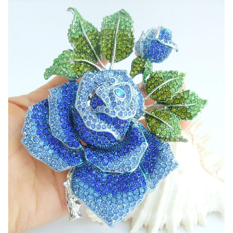 Sindary BZ2994 - Broche de cristal austriaco con diseño de