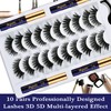 7C SEVENCROWN Magnetic Eyelashes Magnetic Lashes with Eyeliner, 10 Pairs