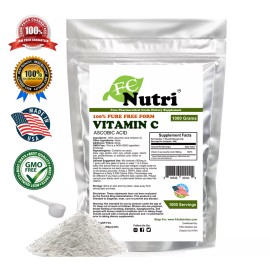 FDC NUTRITION 3000g (6.6 lb)100% PURE Ascorbic Acid Vitamin C Powder NonGMO non-irradiated
