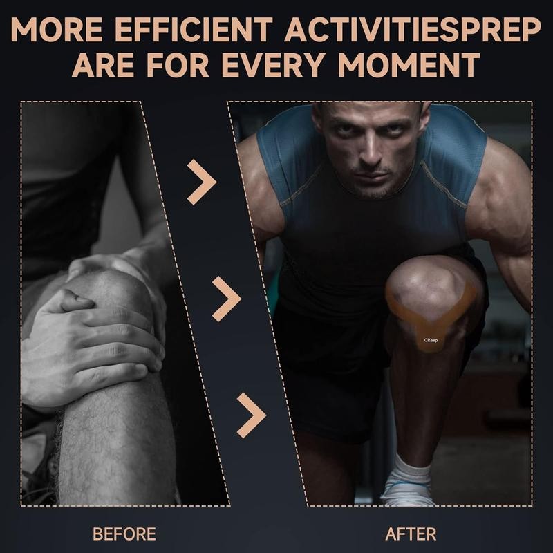 CKeep Precut Athletic Tape, 10 Different Colors, 2 Rolls, 40