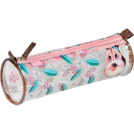 QUO VADIS - Collection: Marguy Children's Pencil Case Round 8 x 23 x 8 cm Squirrel, Multicoloured, 8 x 23 x 8 cm, Modern, multicoloured, Modern