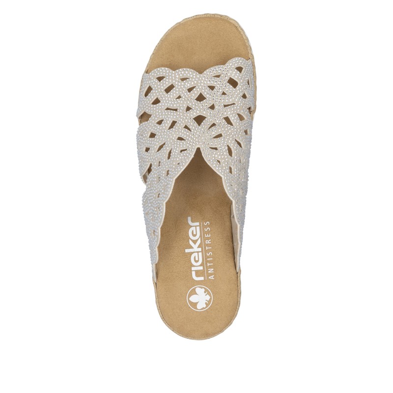 Rieker Women's V0689 Mules, beige, 38 EU