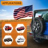 KAIRAY Foldable Hitch Mount Flagpole Holder Universal for Standard 2