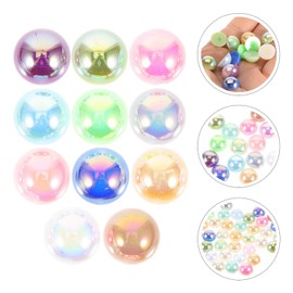 SEWACC 200pcs Decorative Half Beads for Nail Art Photo Pendants Flatback Beads for Crafts Manicure Accessories for Home Salon Use