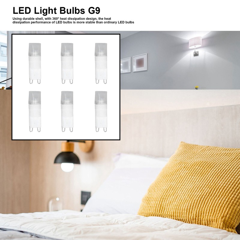 6pcs G9 LED Bulb Energy Saving General Standard Interface 360°