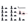 12pcs M5 T-Nut Screw Replacement Sets,Compatible with Rail Mount, Mlok