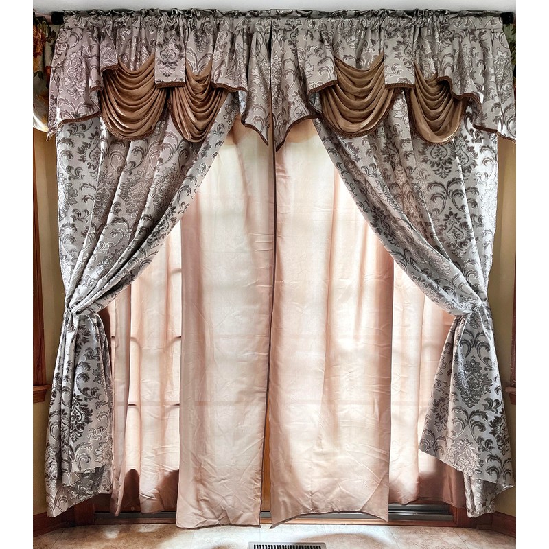 GOHD Samba Star. Jacquard Window Curtain Panel Drape with Attached
