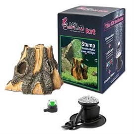 Hydor H2Show Green Stump/Log Kit - Green LED with Bubbles