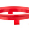 LST 4 x Centre Spacer Rings Red for Alloy Wheels
