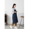 Pincy Cotton Denim Apron, Unisex Adjustable Bib Apron with Pockets