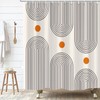 GKLEASG Boho Mid Century Extra Long Shower Curtain, 72Wx78H Minimalist