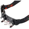 Black Flashlight Clip Buckle Headband Adjustable Head Belt Head Strap