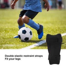 Children's Shin Pads, Football Leg Guards, Calf Knee Training Pads, Protective Equipment, Children's Calf Protection Equipment (Black)