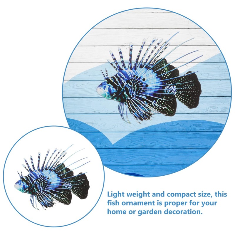 TOPPERFUN Iron ​​animal Wall Hanging, 10.22x7.86in Tropical Decoration, Summer Marine