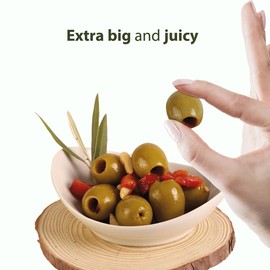 Torremar. Spanish Smoked Gordal Queen Olives. 580g (20.46oz). Pack of 2.