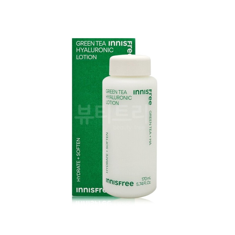 Innisfree Green Tea Hyaluronic Acid Lotion 170ml / 이니스프리 그린티