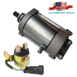 H&H bros Starter w/ Relay Solenoid For Polaris Ranger Crew 800 2010 2011 2012 2013 2014