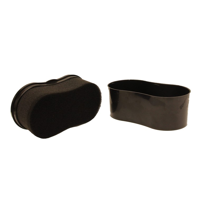 FeetPeople Professional Shine Sponge, Black, 2 Pack