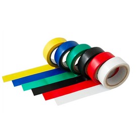 D.A.Y. Republic 6 Rolls of PVC Electrical Tape. 6 Colours - Black, White, Red, Green, Yellow, and Red for Colour Coding Wires Safely. Each Roll Approx 2.7m (270cm) - Great for Electrical Jobs