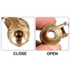 sourcing map Brass Air Ball Valve Shut-Off Switch 1/8 Inch