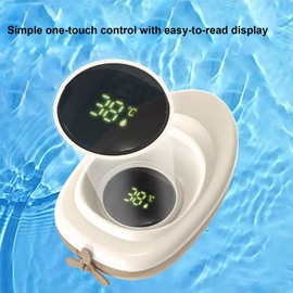 INRIGOROUS Floating Boat Bath Thermometer for Babies & Kids - LCD Digital Display, Easy to Read Water Temperature, Fun Bath Toy, Cute Floating Boat Shape