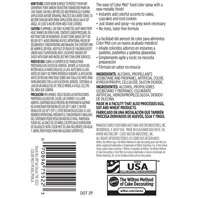 Wilton Pearl Edible Food Color Spray, 1.5 ounce