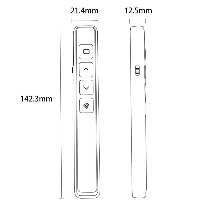 Neoreser Wireless Presenter, 2.4 GHz Wireless USB PPT Presenter Remote