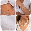 8 Pcs 18K Gold Plated Cubic Zirconia Charms for Permanent