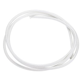 MECCANIXITY 1 Meter/3.28ft 15AWG High Temp Wire, Flexible Mica Cable, Insulated 500 Degrees Celsius High Temperature Braided Wire Cable Resistant Electrical for Lamp Boiler Heater, White