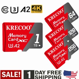 KRECOO 1TB Micro SD Memory Cards 128GB 256GB Class 10 TF Flash Chip Card Wholesale Lot - 256GB