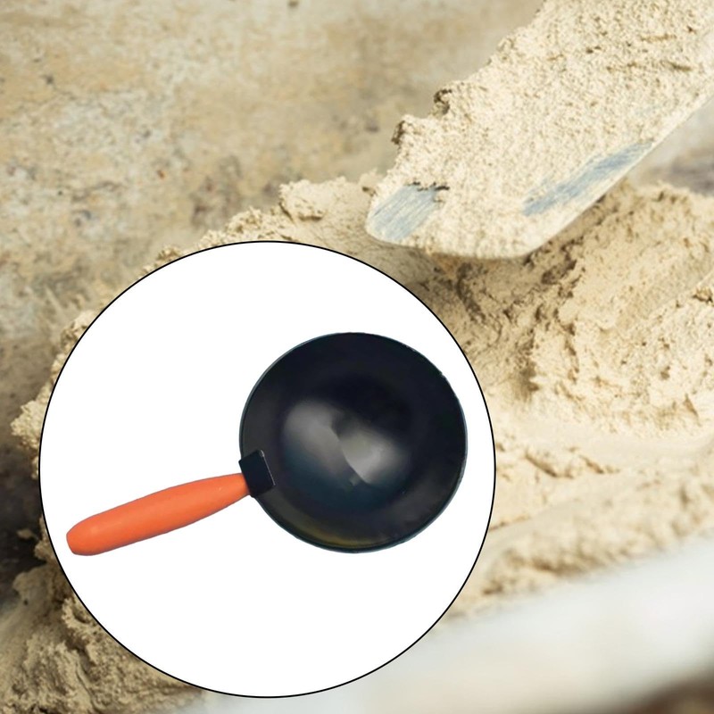 F Fityle Cement Bucket Scoop Carbon Steel Scooper for Plasterers