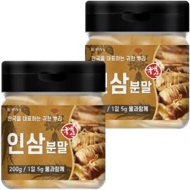 Domestic ginseng powder 200g x 2 / 국산 인삼 분말 가루 200g 2개