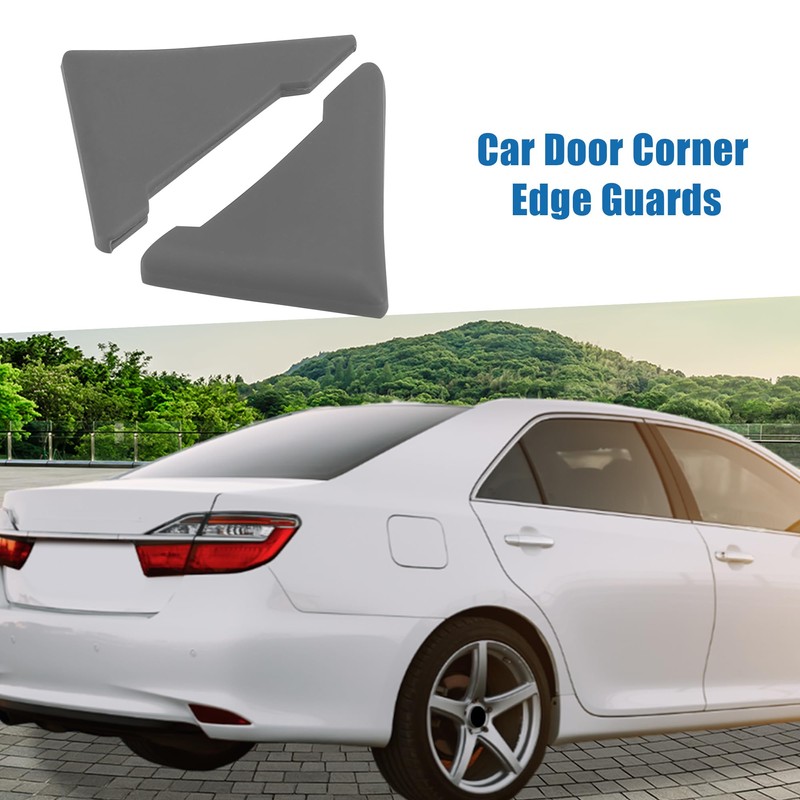 A ABSOPRO Car Door Corner Edge Guards Bumper Protector Gray