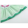 Lil cactus Green & White Stripe Watermelon Smocked Angel-Sleeve Dress